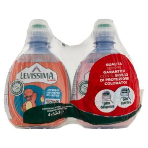 LEVISSIMA, Acqua Naturale R-PET 25% 4 x 0,33 L