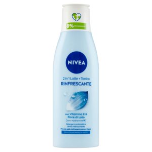 Nivea 2 in 1 Latte + Tonico Rinfrescante Pelli da Normali a Miste 200 ml