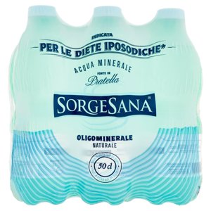 Sorgesana Acqua Minerale Oligominerale Naturale 6 x 50 cl