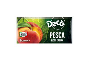 DECO SUCCO E POLPA PESCA 200X3