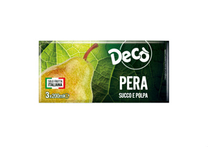 DECO SUCCO E POLPA PERA M200X3