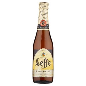 LEFFE BLONDE Birra bionda belga d'abbazia doppio malto bottiglia 33cl