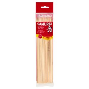 Samurài Spiedi Deluxe in Bambù Sezione Tonda 25 cm Ø 3,0 mm 50 pz