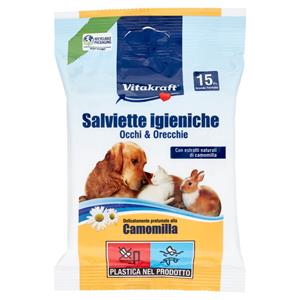 Vitakraft Salviette igieniche Occhi & Orecchie 15 pz