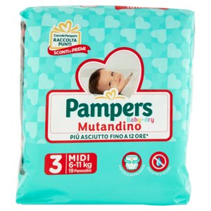 Pampers Baby-dry Mutandino 3 Midi 19 pz