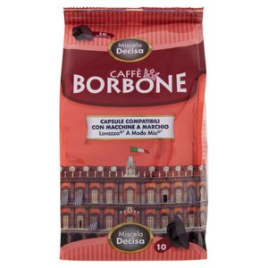 Caffè Borbone Miscela Decisa Capsule Compatibili Lavazza* A modo Mio* 10 x 7,2 g