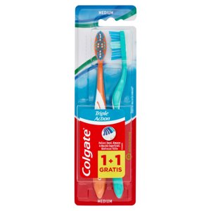 Colgate spazzolino Triple Action, medio, 2 pezzi