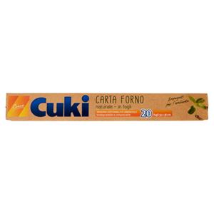 Cuki Cuoce Carta Forno naturale - in fogli 20 fogli 33x38 cm