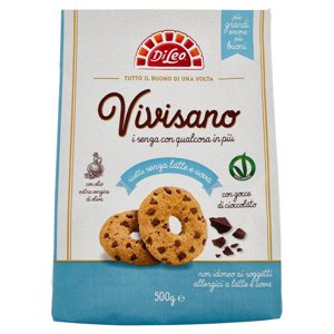 Di Leo Vivisano ricetta senza latte e uova con gocce di cioccolato 500 g