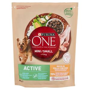 PURINA ONE Mini/Small Active Pollo con Riso 800 g