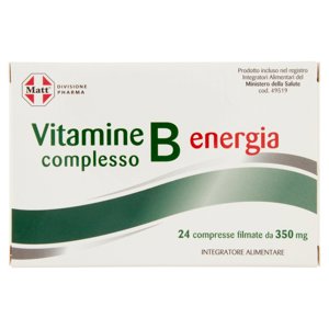 Matt Divisione Pharma Vitamine complesso B energia compresse filmate 24 x 350 mg