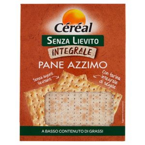 Céréal Senza Lievito Integrale Pane Azzimo con farina integrale di segale - 180 g