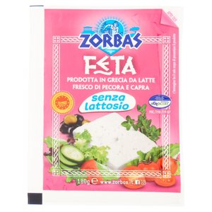 Zorbas Feta DOP Senza Lattosio 180 g