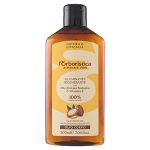 l'Erboristica Olio Corpo Illuminante Rigenerante con Olio di Argan Biologico & Vitamina E 200 ml