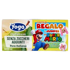 Yoga Optimum Senza Zuccheri Aggiunti* Pera Italiana 3 x 200 ml