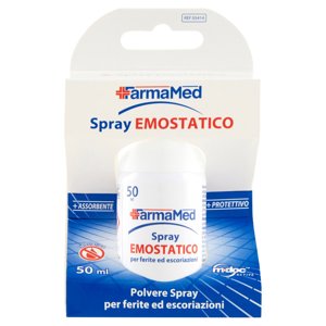 FarmaMed Spray Emostatico Polvere Spray per ferite ed escoriazioni 50 ml