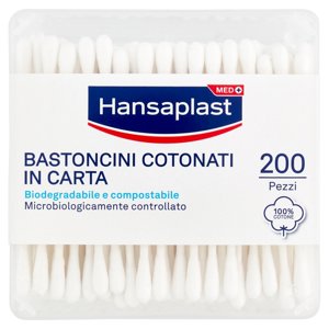 Hansaplast Med+ Bastoncini Cotonati in Carta 200 pz