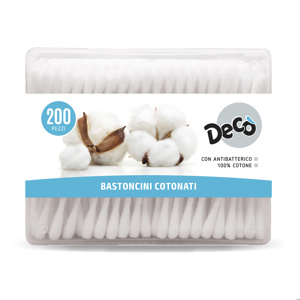 DECO BASTONCINI COTONATI 200PZ