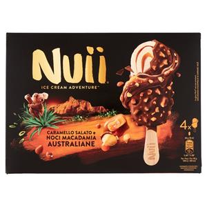 NUII Caramello Salato e Noci Macadamia Australiane 4 x 68 g