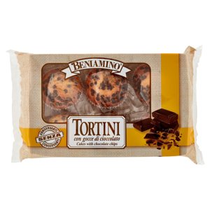 Beniamino Tortini con gocce di cioccolato 6 x 33,3 g