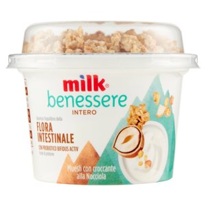 Milk benessere Intero Muesli con croccante alla Nocciola 150 g