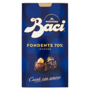 BACI PERUGINA Fondente 70% Cioccolatini Fondenti ripieni al Gianduia Scatola 200g