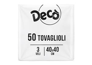 DECO TOVAG.3V 40X40 BIAN.50PZ