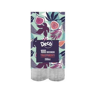 DECO BICCH.TRASP.200CC 2X50PZ