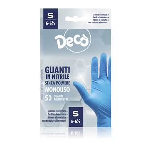 DECO GUANTI IN NITRILE S 50PZ