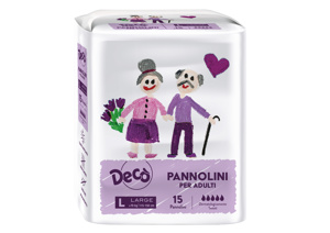 DECO PANNOLONI IGIEN.LARGE15PZ