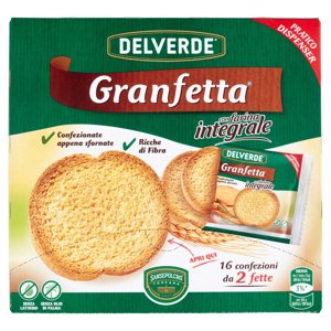 Delverde Granfetta con farina integrale 16 x 15 g