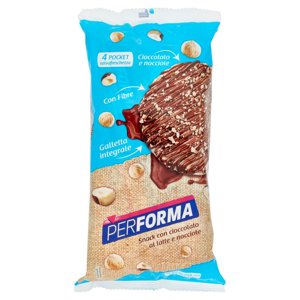 Performa Snack gallette con cioccolato al latte e nocciole - 8 x 17,75 g