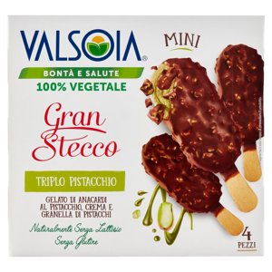 Valsoia Bontà e Salute gelato Gran stecco pistacchio 4 x 50 g