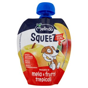 Melinda Squeez 100% frutta Passata di mela & frutti tropicali 90 g