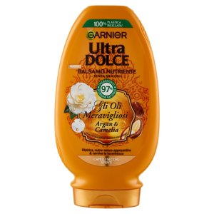 Garnier Ultra Dolce Balsamo Meraviglioso all'olio d'argan e di camelia per capelli secchi, 200 ml