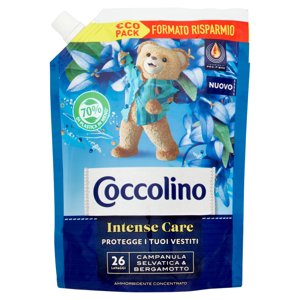 Coccolino Ammorbidente Concentrato Intense Care Campanula & Bergamotto 26 Lavaggi €co Pack 600 ml