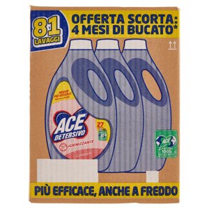 Ace Detersivo Igienizzante Colorati 3 x 27 Lavaggi 3 x 1350 ml