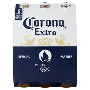 CORONA Extra - Birra lager messicana Bottiglia - Pacco Olimpiadi 6x33 cl