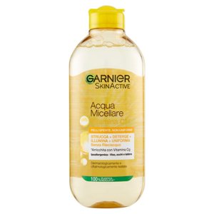 Garnier Acqua Micellare Tutto in 1, Con Vitamina C, Per Pelli Non Uniformi, Senza Risciacquo, 400 ml