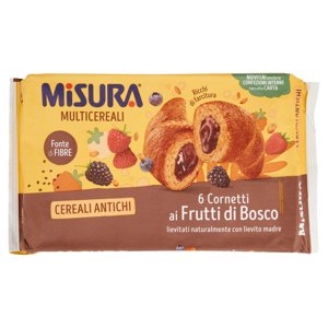 Misura Multicereali 6 Cornetti ai Frutti di Bosco 298 g