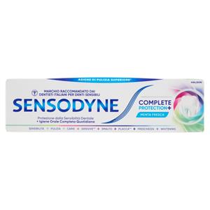 Sensodyne Complete Protection+, Dentifricio Denti Sensibili, Igiene orale completa 75 ml