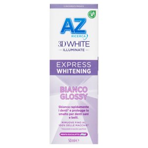 AZ Ricerca Dentifricio 3D White Illuminate Express Whitening Bianco Glossy 50 ml