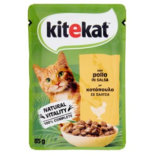 Kitekat Cibo Umido Gatto con Pollo in Salsa Bustina 85g