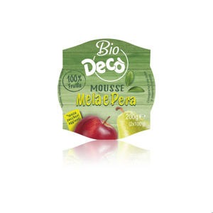 DECO BIO MOUSSE MELA/PER 2X100