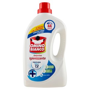 Omino Bianco Detersivo Lavatrice Liquido Igienizzante 44 Lavaggi 1760 ml