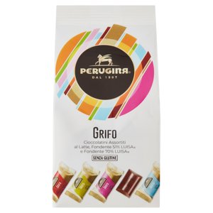 PERUGINA Grifo Assortito Cioccolatini Fondenti e al Latte sacchetto 180 g