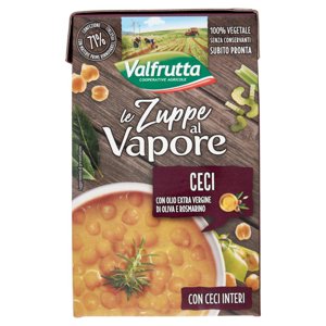 Valfrutta le Zuppe a Vapore Ceci con Olio Extra Vergine di Oliva e Rosmarino 500 g