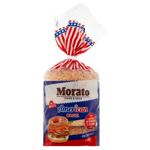 Morato American Bagel con Semi di Papavero e Sesamo 4 x 75 g