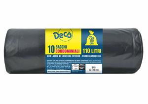 DECO SACCO COND.NERO70X110 10P