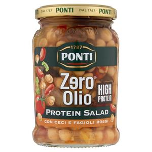 Ponti Zero Olio Protein Salad con Ceci e Fagioli Rossi 285 g